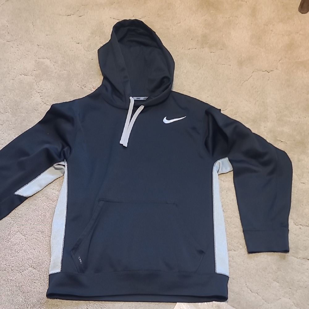 Nike Black and Gray Hoodie